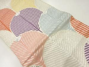 アンティーク　松青海波模様織出し袋帯（材料）